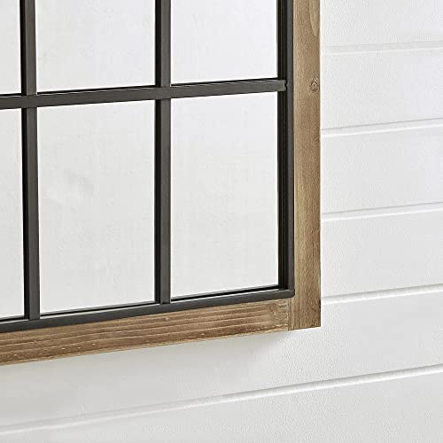 FirsTime-Co-Grandview-Arched-Window-Wall-Mount-Mirror-375H-x-24W-Weathered-Brown FirsTime Co Grandview Arched Window Wall Mount Mirror 375H x 24W Weathered Brown