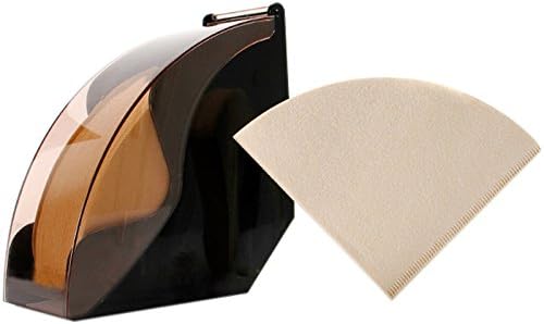 Miniatura 2 de WINGOFFLY - Soporte de papel de filtro de café con tapa, dispensador de filtros de café acrílicos, estante de almacenamiento