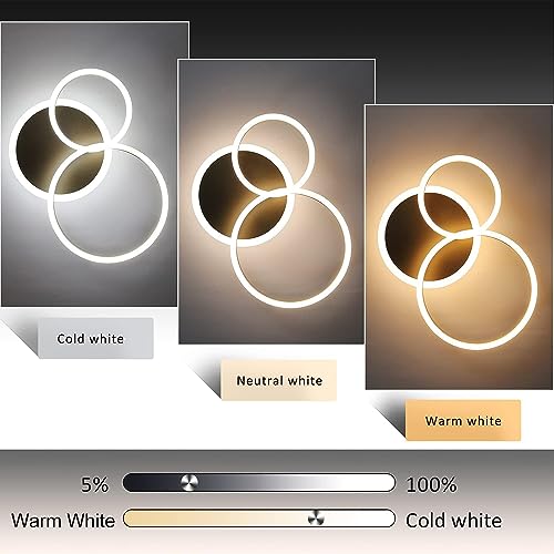 ZMH Lampada da soffitto Moderna Plafoniera a LED