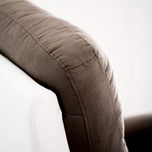 Astan Hogar Sillón Relax con Reclinación Manual, Tapizado en PU Anti-Cuarteo y Microfibra, Modelo Ludwig AH-AR30400BA - imagen 7