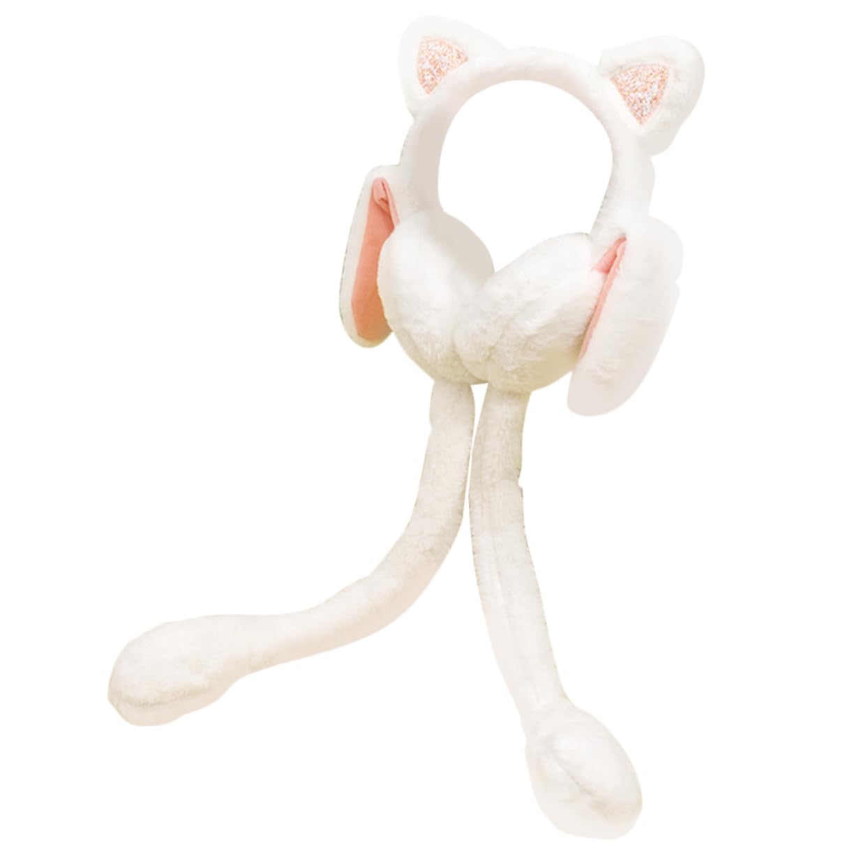 FRCOLOR Elegant Women Ear Warmers Rabbit Earmuff Moving Warm Stylish for Winter