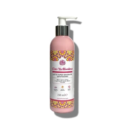 AfroRicci Ciao Bellissima Latte Riparatore e Rivitalizzante per Ricci 250 Ml, Ricostruisce e Idrata, con Pro Vitamina B5 e Aloe Vera, Ingredienti Naturali, Made in Italy