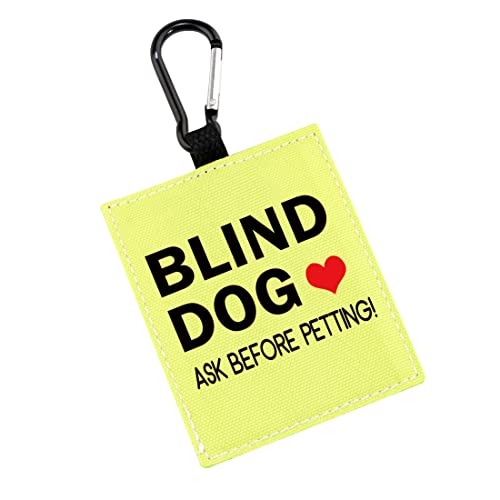 Blind Dog Ask Before Petting Alert Hängemarken für Hunde Nervous Dog Hanging Dog Alert Patches Hanging Dog Tags (Blind – Dog)