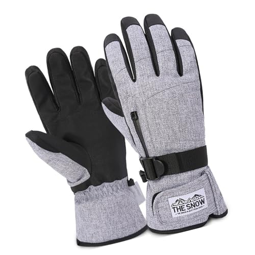 jiahesuw Winter Ski Gloves for Man Women Touching Screen Snow Ski Gloves Winter Warm Gloves Snowboard Winter Glove for Skiing