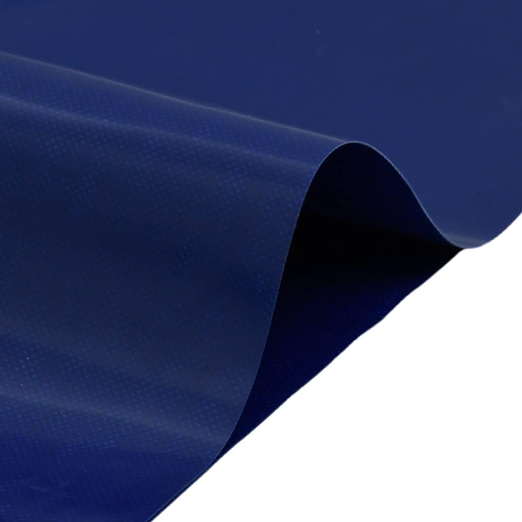 Telone di copertura, blu, 5 x 8 m, rivestito in PVC, 650 g/m², resistente alle intemperie, con occhielli, per mobili da giardino, auto, bicicletta, legna da ardere, barca, protezione da