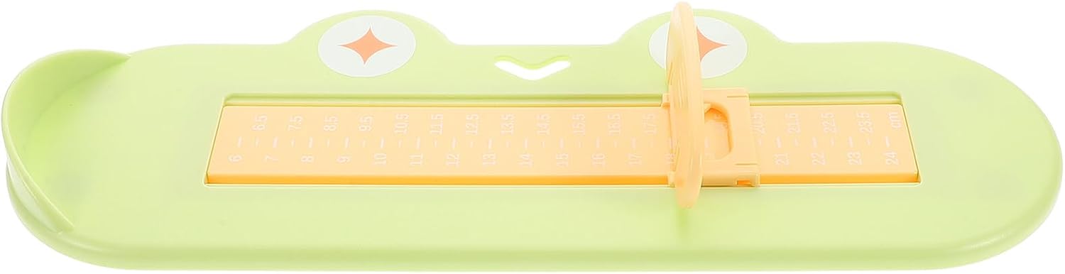Uonlytech Kids Shoe Sizer Green Plastic for Home Use, Measuring Device