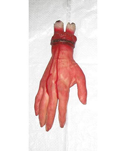 sage Square Fake Cosmetic Bloody arm Hand for Prank Halloween Party Props Cosplay Decorations (Short Hand)- Multi Color 3