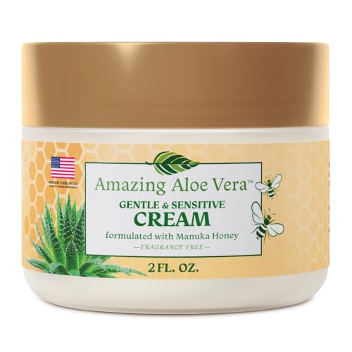 Creme hidratante facial e corporal Green Leaf Naturals com mel de Manuka, óleo de jojoba e manteiga de karité, sem fragrância, 56 g
