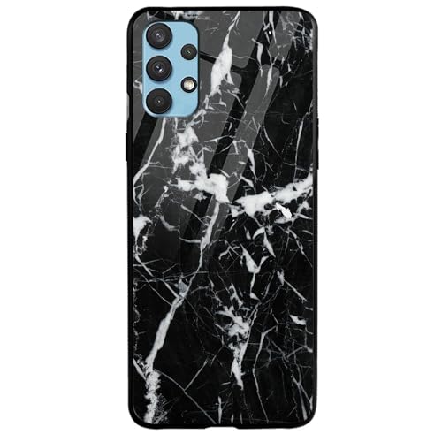 Image of COLORflow Back Cover Compatible with Samsung Galaxy A53 5G | Black Marble White | Shockproof TPU Bumper Cover with Camera Protection Back Cover