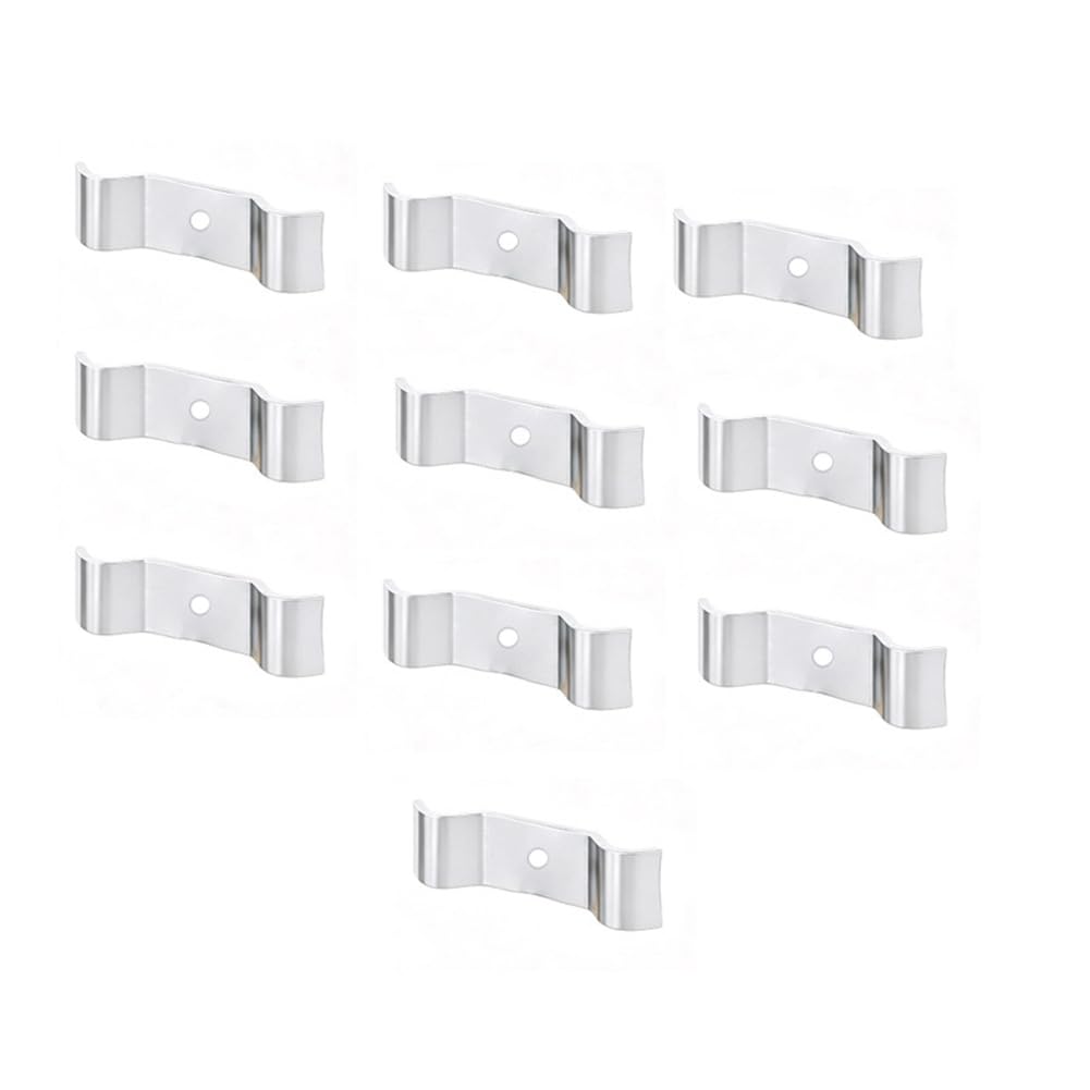 Aundhegrtt Silver For Fence Mounting Accessories-For Fence Brackets For Fence Installation, Double-Rod Fencing Mounts