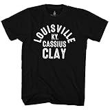 American Classics Muhammad Ali Greatest Boxing Legend Louisville Cassius Clay Adult T-Shirt - X-Large - Black