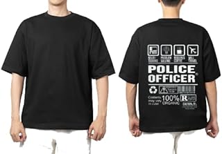 قميص شبابي كبير الحجم من الخلف مقاس كبير للعمل في العمل (ضابط شرطة) 18