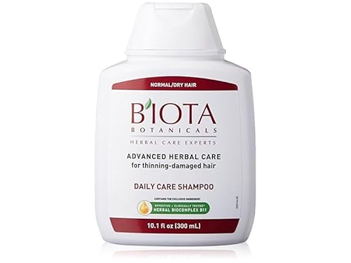 B'IOTA Botanicals Herbal Care Experts Daily Care Shampoo For Normal/Dry Thinning Hair, 10.1 OZ (1 PACK)
