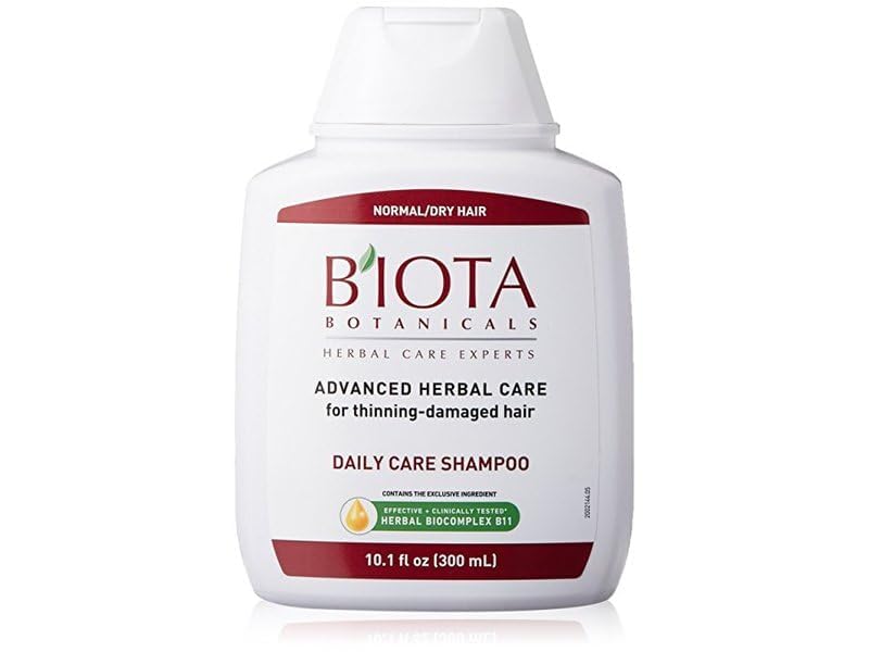B'IOTA Botanicals Herbal Care Experts - Champú de cuidado diario para cabello normal y seco, 10.1 onzas (1 paquete)