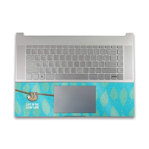 Image of Glossy Glitter Gaming Skin Compatible with HP Envy x360 16 inch (2023) - Slow Sloth - Premium 3M Vinyl Protective Wrap Decal Cover - Easy to Apply | Crafted in The USA by MightySkins