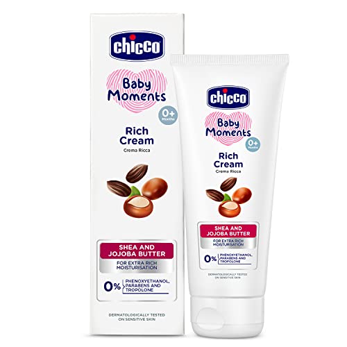 Chicco Baby Moments Rich Cream for Newborn Babies with Shea & Jojoba Butter, 50g| Rich Moisturization and Dryness Prevention |Dermatologically Tested | Phenoxyethanol, Parabens & Lauryl sulphates free (B09SFX34N7) Amazon Price History, Amazon Price Tracker