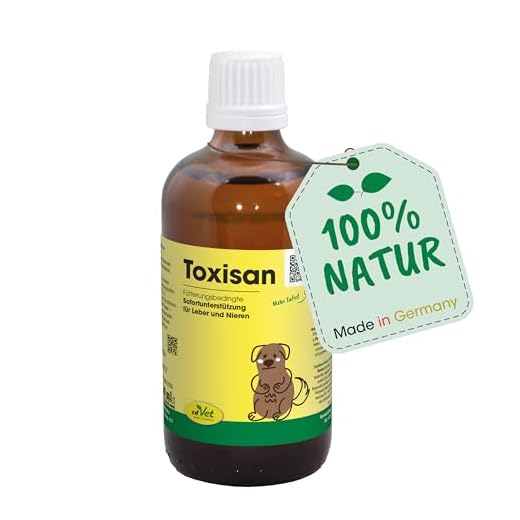 cdVet Naturprodukte Toxisan 100 ml - Hund, Katze - Ergänzungsfuttermittel - Unterstützung für Leber + Niere - Entgiftung - verbessert Haut + Haar - Voraussetzung für Stoffwechselvorgänge -, 6004