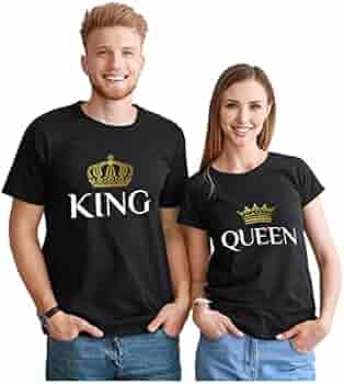 King \u0026 Queen Matching Couple Set His 