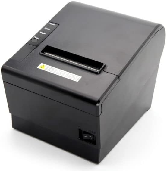 80mm Thermal Receipt Printer Portable Bluetooth + USB Bill Ticket POS for iOS Android Windows Compatible with ESC/POS/Star Print Commands Set