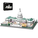 LQPFBSM United States Capitol Building Blocks Set 1074 Pieces Washington D.C. Architecture Model Kit with...