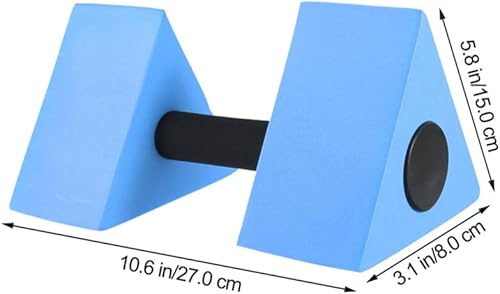 Miniatura 6 de Sosoport Mancuernas triangulares para ejercicio acuático, 2 unidades, de espuma, para piscina de agua, pesas de fitness, barras de mano para