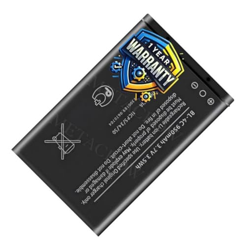 Image of Original BL-4C Part Compatible with Nokia 1202 1661 1662 2220s 2650 2652 2690 3108 3500c 5100 6100 6101 6125 6131 6131 NFC 6136 6170 6260 6300 6300i 6301 7200 7270 C2-05 X2-00 1 Year Warranty MTR