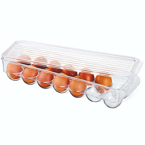 Arthi - Porta Ovos e Tampa, 37x10,7x7cm, Transparente, 1 unidade