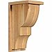 Ekena Millwork COR08X10X18RID01RWR 8"W x 10"D x 18"H Ridgewood Rough Sawn Corbel w/Backplate, Western Red Cedar
