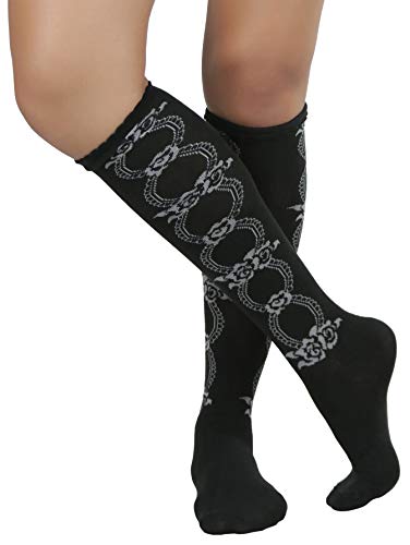 Image of ToBeInStyle Women's Acrylic Knee High Print Socks
