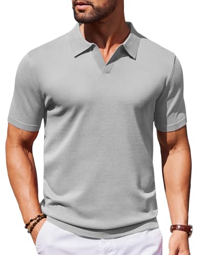 Polo tricoté de golf COOFANDY en maille fine et finitions haut de gamme