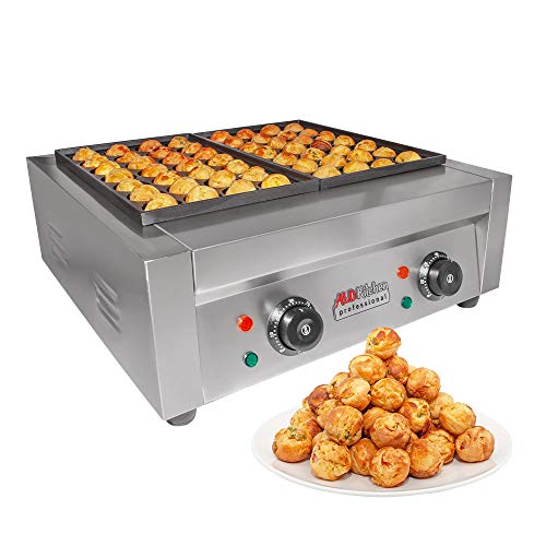 ALDKitchen Takoyaki Grill | Nonstick Octopus Balls Maker | 110V (56 Pcs)