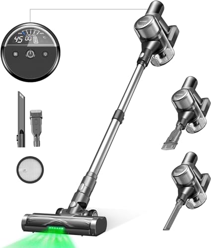 41i2EJFczWL Ultenic U12 Vesla Aspirapolvere Senza Fili, Anti-Groviglio, Green Eye™ Tecnologia, 30000PA, 1L, 450W, Scopa Elettrica Potente, 45 Min Autonomia