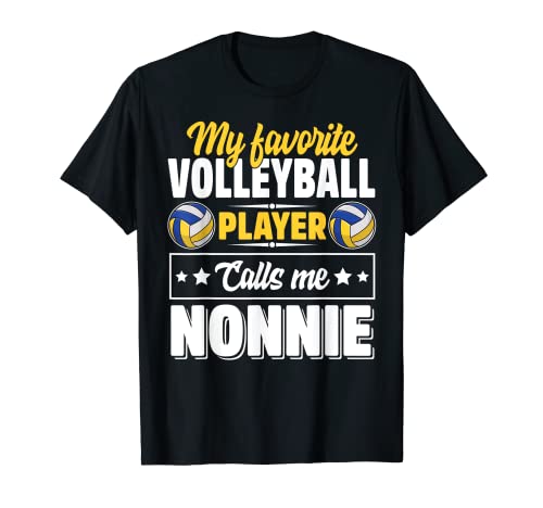 My Favorite Volleyball Player Calls Me Nonnie Día de la Madre Camiseta
