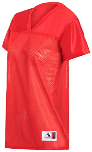 Augusta Ladies Junior Fit Replica Football Jersey, Red, Small