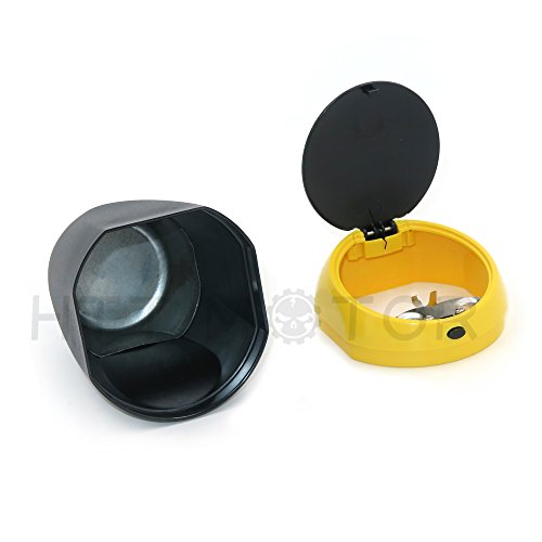 SMT-Cigarette Auto Car Bucket Self Extinguishing Ashtray Home Butt Yellow Cup Holder [B0789DX3Z5]