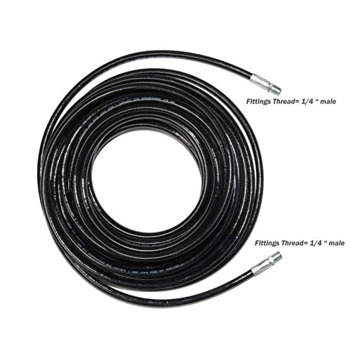 S16 3000Psi 50Ft Pressure Washer Sewer Drain Hose,Sewer Jetter Hose Kit,Power Pressure Jetter Hose (50Ft) #TOP4