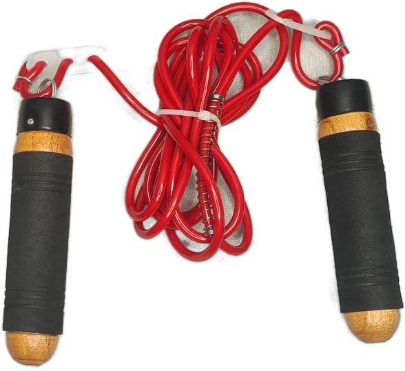 GLS Supreme Ball Bearing Wooden Handle Skipping rope for exercise Ball Bearing Skipping Rope (Green, Length: 273 cm)-image-43