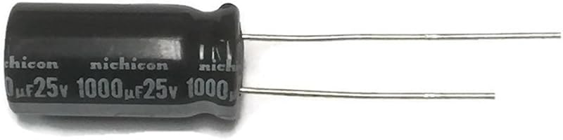 Nichicon UVZ1E102MPD Aluminum Electrolytic Capacitors, Leaded, 25V 1000uF, 10 x 20 20% 5LS (Pack of 20)