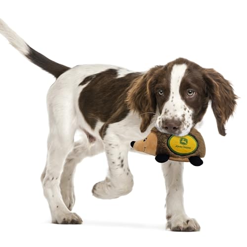 John Deere Brinquedo de Ouriço de Pelúcia para Cães e Gatos, Brinquedo Legal Macio para Brincar Dive