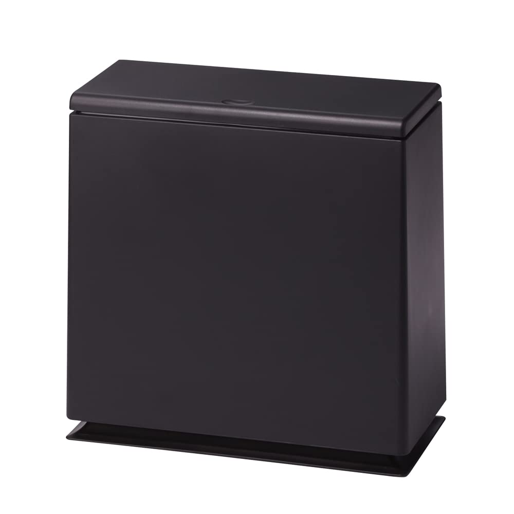 ideaco TUBELOR Kitchen Flap Trash Can with Lid, Black, 2.2 gal (8.5 L)