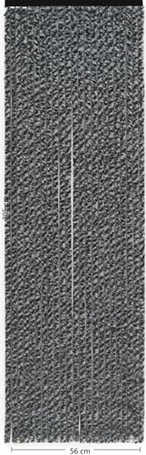 BERGER Blickdicht Flauschvorhang 205x56 cm | Chenille Türvorhang als Flauschvorhang Wohnwagen, Flauschvorhang Wohnmobil | Flauschvorhang Insektenschutz für Balkontür, Sichtschutz, Raumteiler