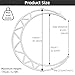PRIOR FITNESS Aerial Moon Lyra Hoop Set, Classcial Aerial Ring Equipment with Complete Rigging Hardware, Circus Acrobatic Fitness Aerial Hoop Kit, Aerial Yoga Hoop Sling for Home,Gym, Club