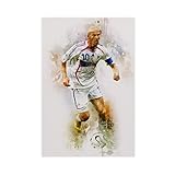 RIPEX Zinedine Zidane Leinwand-Poster, Schlafzimmer, 