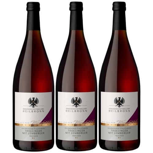 Lauffener Weingärtner Mundelsheim Trollinger mit Lemberger QbA 1L 2017 Trocken (6 x 1.0 l)