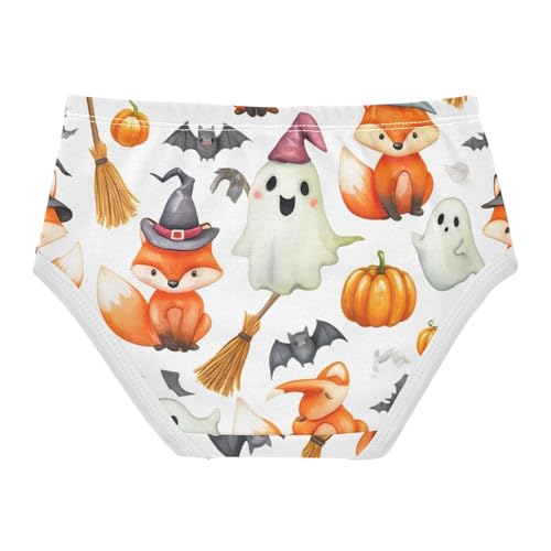 Animal Toddler Girls Underwear 2t Cotton Panties Little Girl Halloween Cute Foxes Ghosts Briefs Girls Undies2