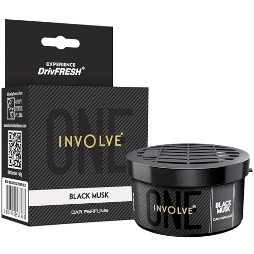 Image of Involve One Black Musk Car Perfume | Pack of 2 | Strong Fiber Car Air Freshener | Long Lasting Fragrance | Car Perfumes Luxury | Car Fresheners Long Lasting | Car Accessories 2026