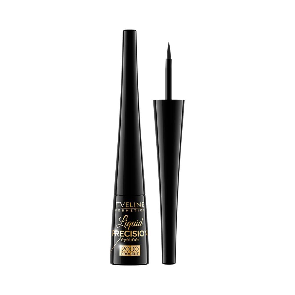 Make Up Eyeliner Liquid Precision 2000%, Black Matt, 3 gm