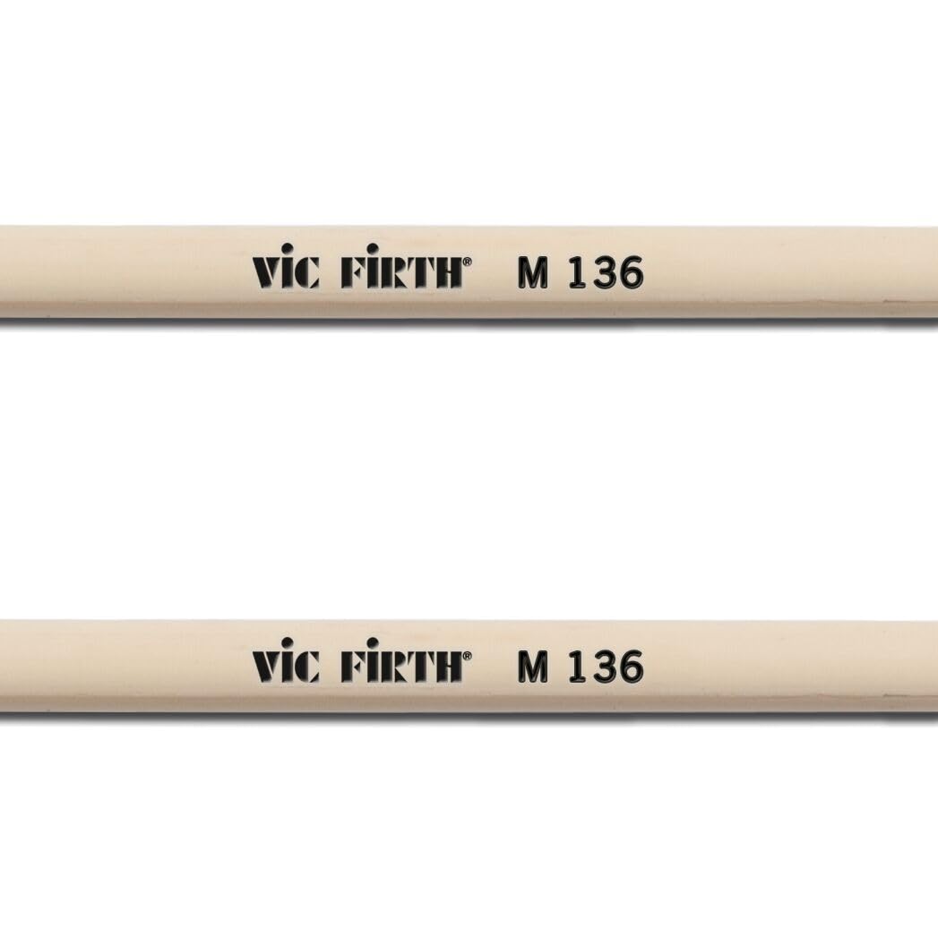 Vic Firth - Bacchette per Xilofono Serie Orchestral - M136 - Molto Duro - Testa di Acetal
