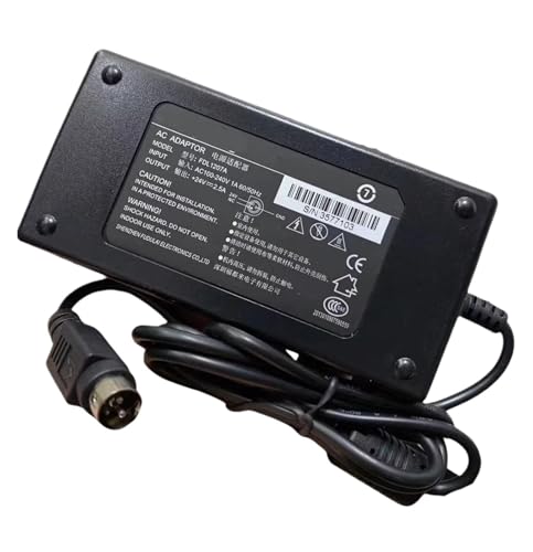 Adaptador CA-CC de 24 V 60 W con salida estable de 3 pines y clavija americana