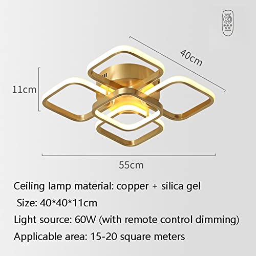Lampe de plafond dimmable LED luminaire moderne avec télécommande